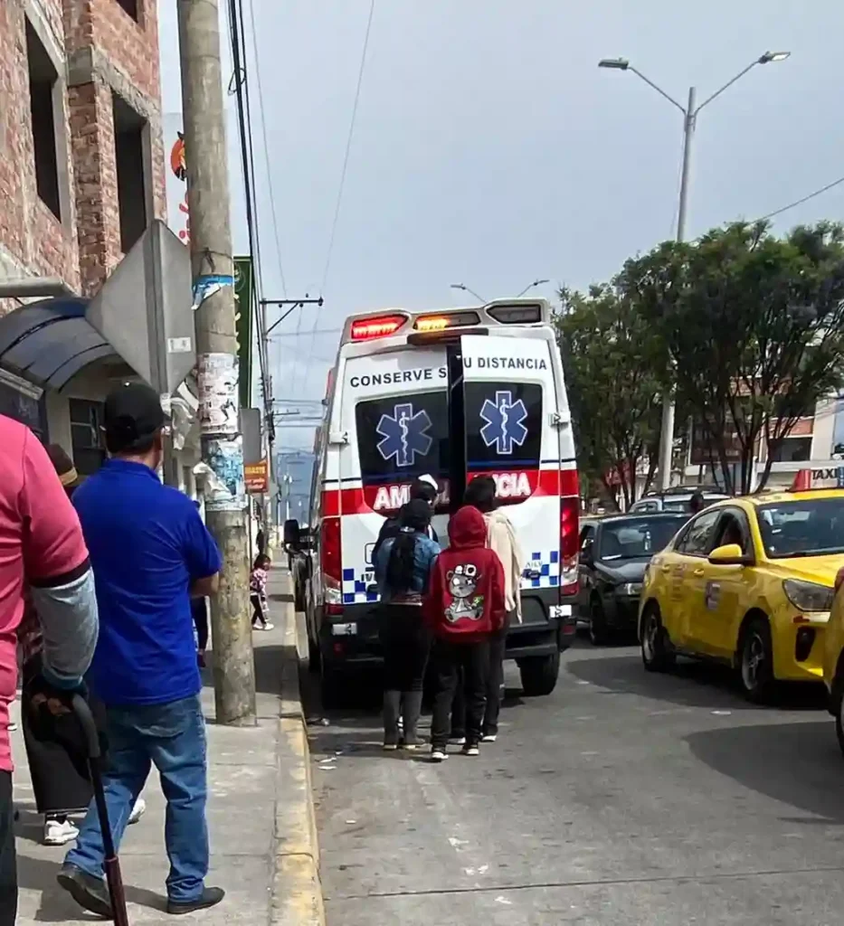 La herida fue trasladada a una clínica.