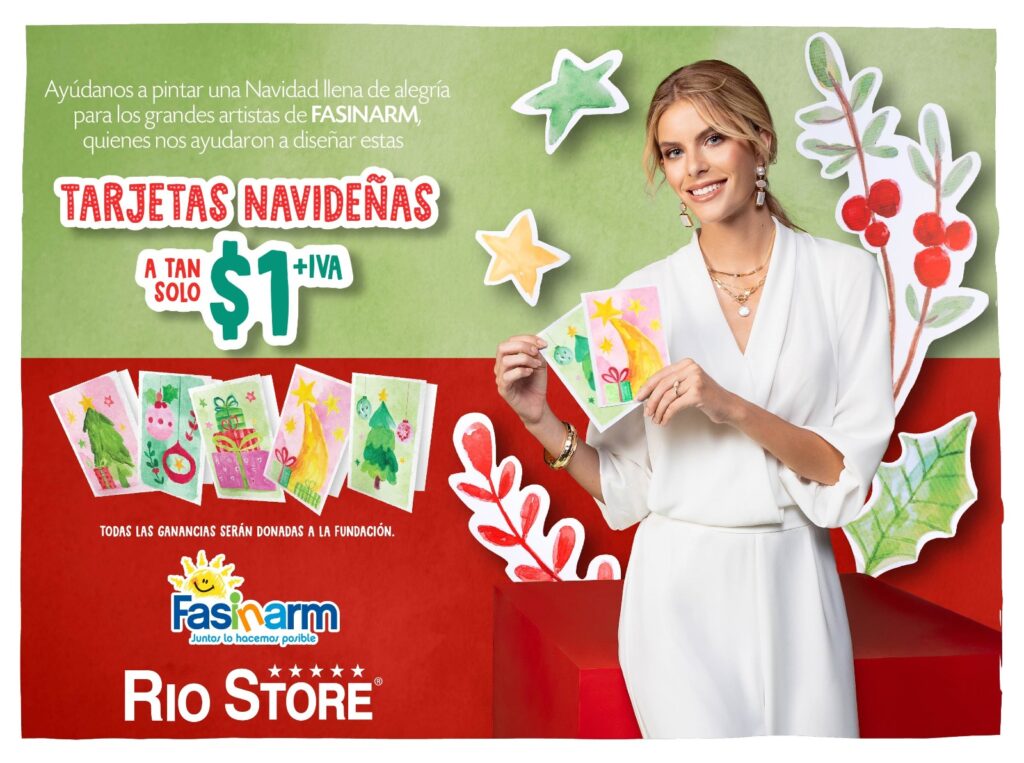 Rio Store y Fasinarm pintan de alegría esta Navidad