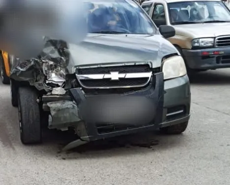 Accidente de tránsito en el Sector de la 24 de Mayo en Riobamba.