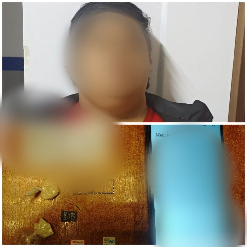 Mujer detenida por supuesto tráfico de drogas en Riobamba