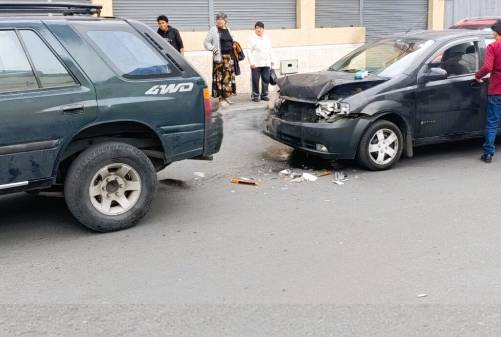 Accidente de tránsito en las calles Lavalle y Esmeraldas