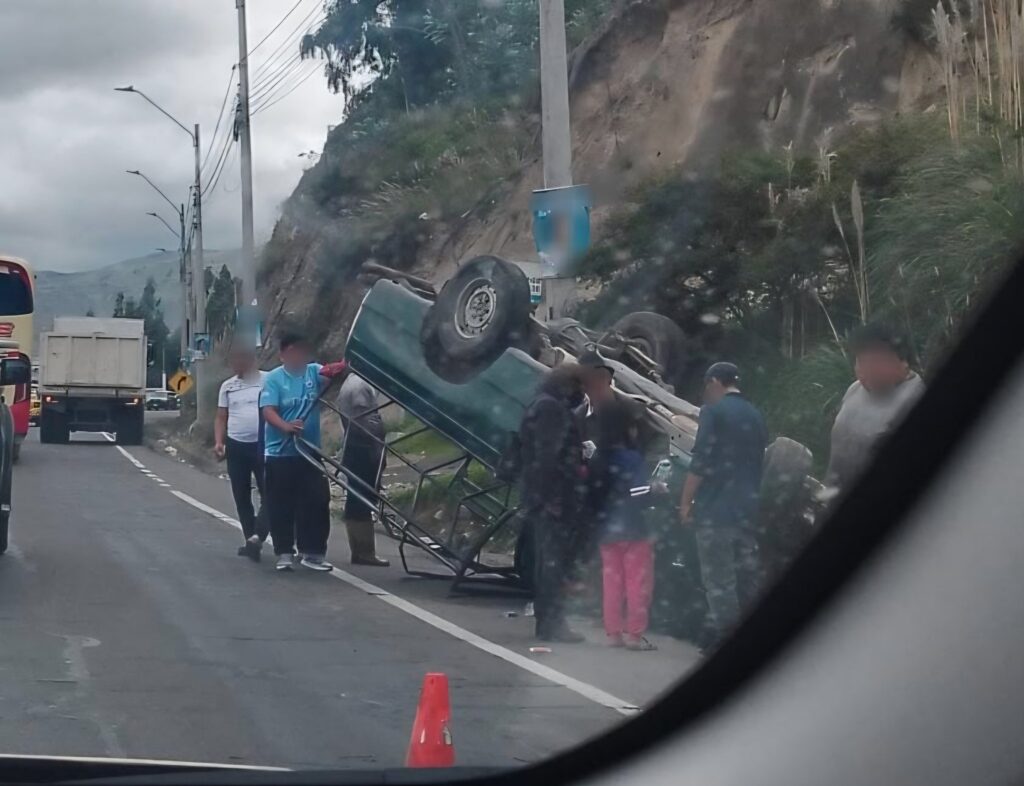 Accidente en el sector del puente peatonal de Licán