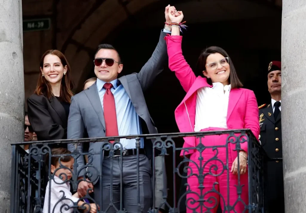 Daniel Noboa y María José Pinto ganó las elecciones 2025