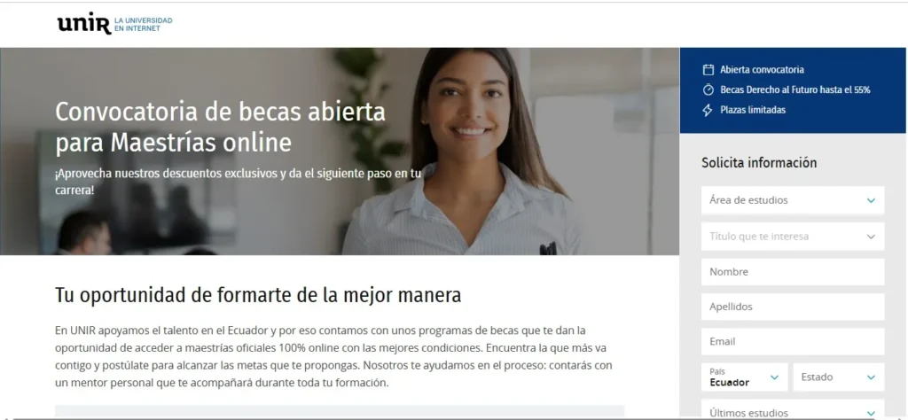 Becas en la UNIR financiadas por la OEA