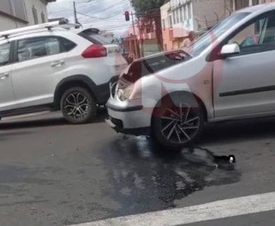 Accidente de tránsito en las calles Loja y Junin