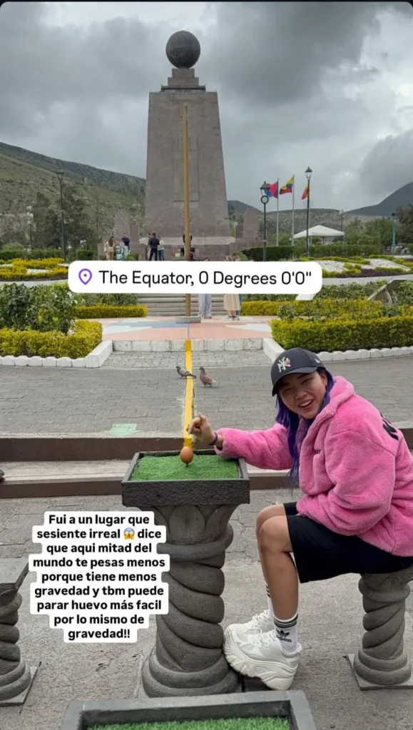 Chingu Amiga visita la Mitad del Mundo y se enamora de Ecuador