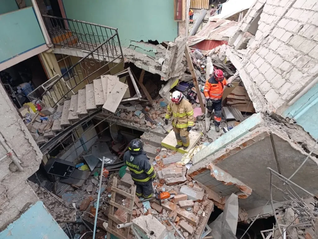 Deflagración en Riobamba de domingo 25 de mayo 2025