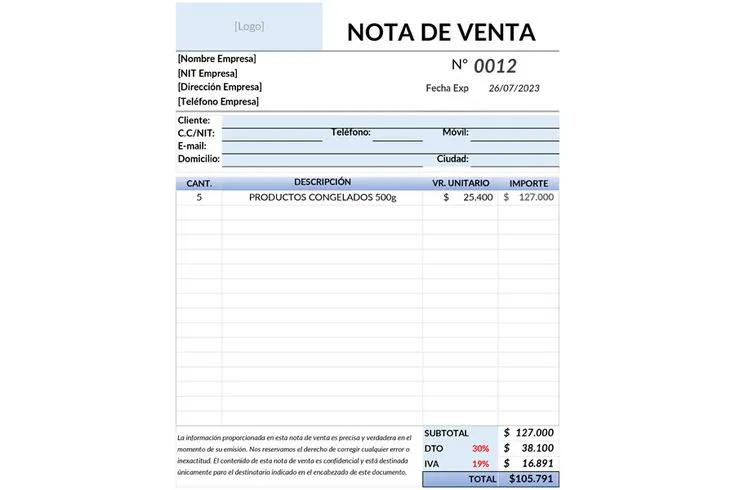 ¿Cómo sacar una nota de venta en el SRI?