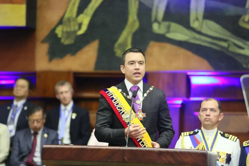 Daniel Noboa confirma a los ministros de su gabinete presidencial