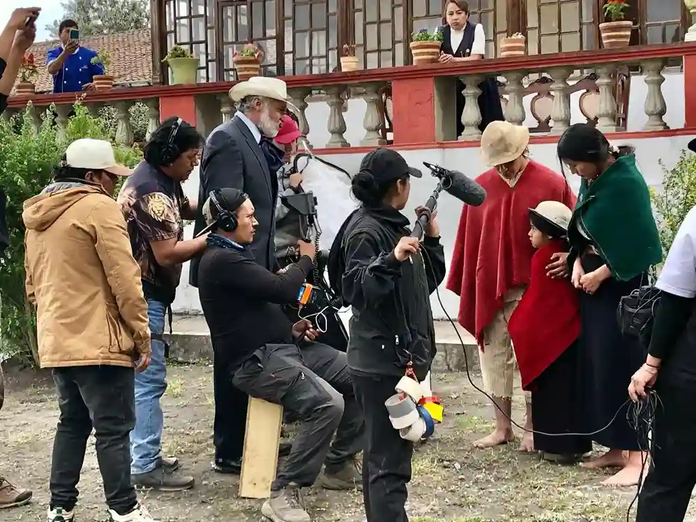 Cacha sede del rodaje de película Karaju sobre Daquilema