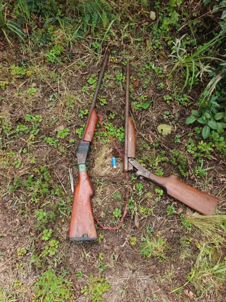 Policía Nacional encontró 2 armas de fuego en Colta
