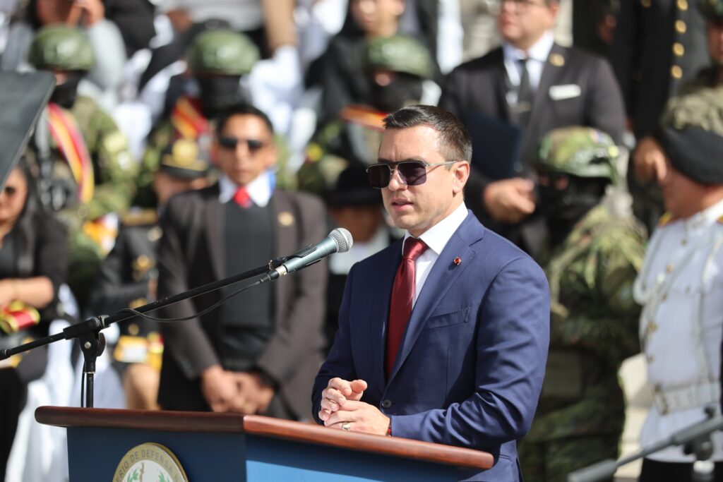 Daniel Noboa conmemora los 203 años de la Batalla del Pichincha