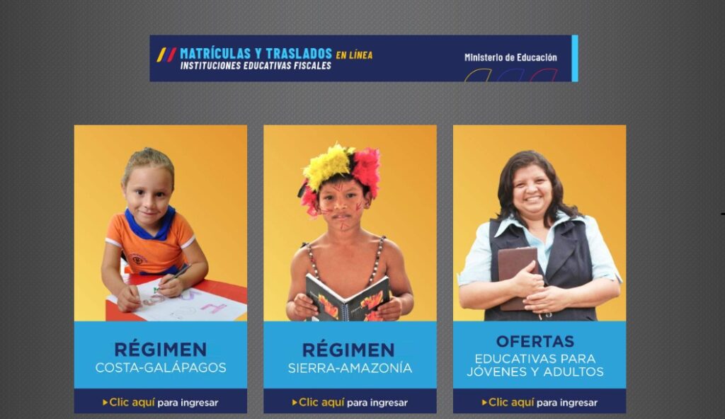 Ingresar a la página web de juntos por la educación