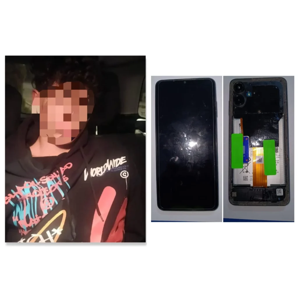 Policía Nacional detuvo a joven por tener un celular robado