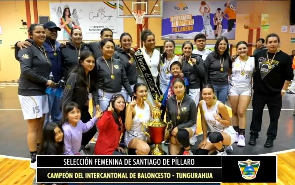 Píllaro campeón del Intercantonal de Baloncesto femenino 2025.
