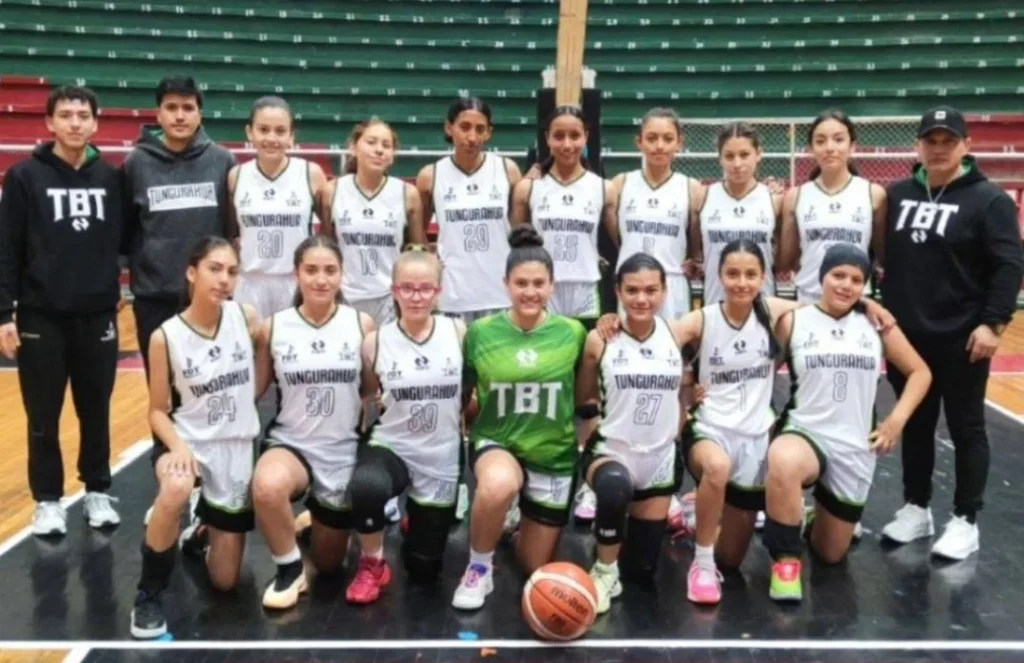 Tungurahua Basketball Team está en segundo lugar.