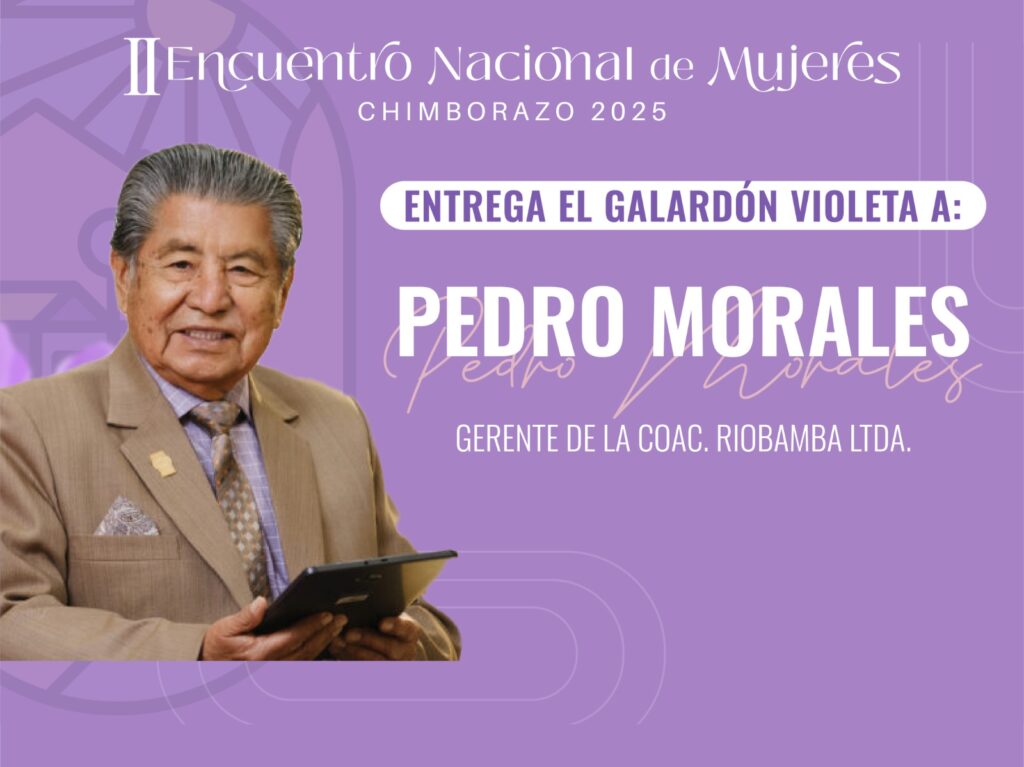 Pedro Morales recibió el Galardón Violeta