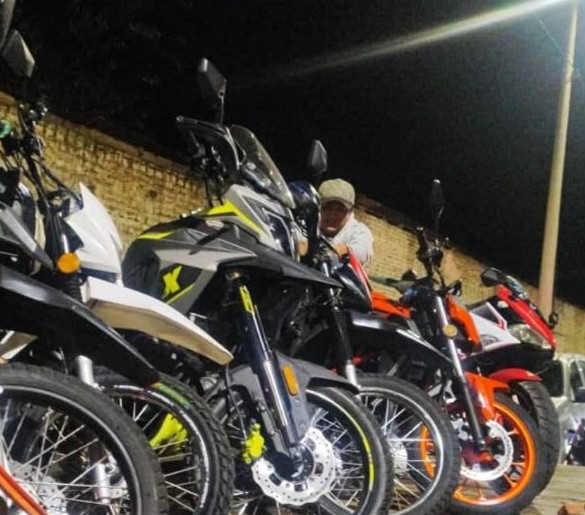 Operativo de control de motos