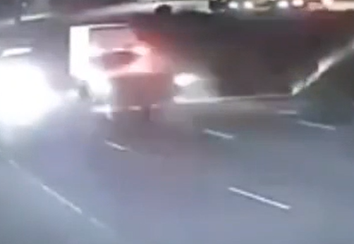 Accidente de tránsito en el sector de Santa Rosa en Tambillo