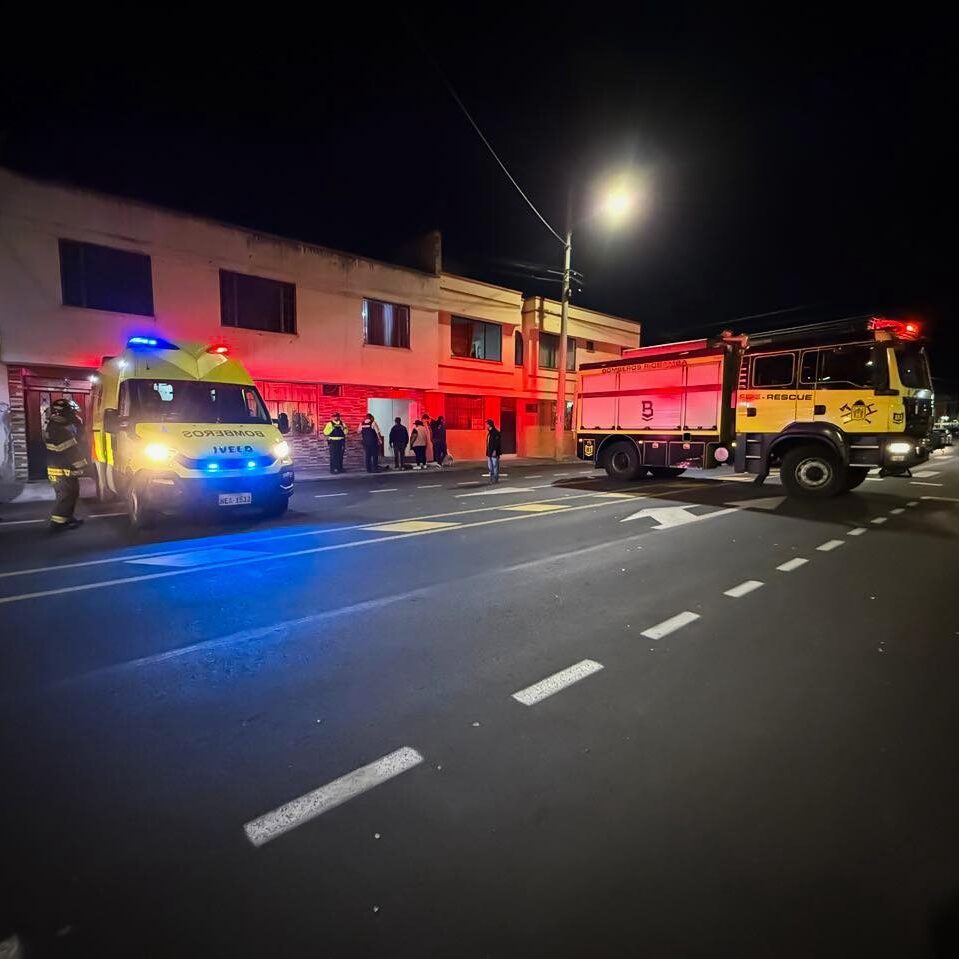 Explosión por gas doméstico en Riobamba