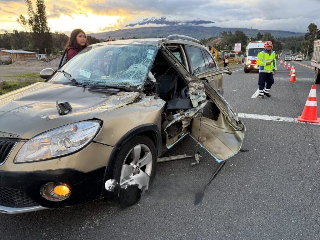 Accidente en peaje de San Andrés, Guano