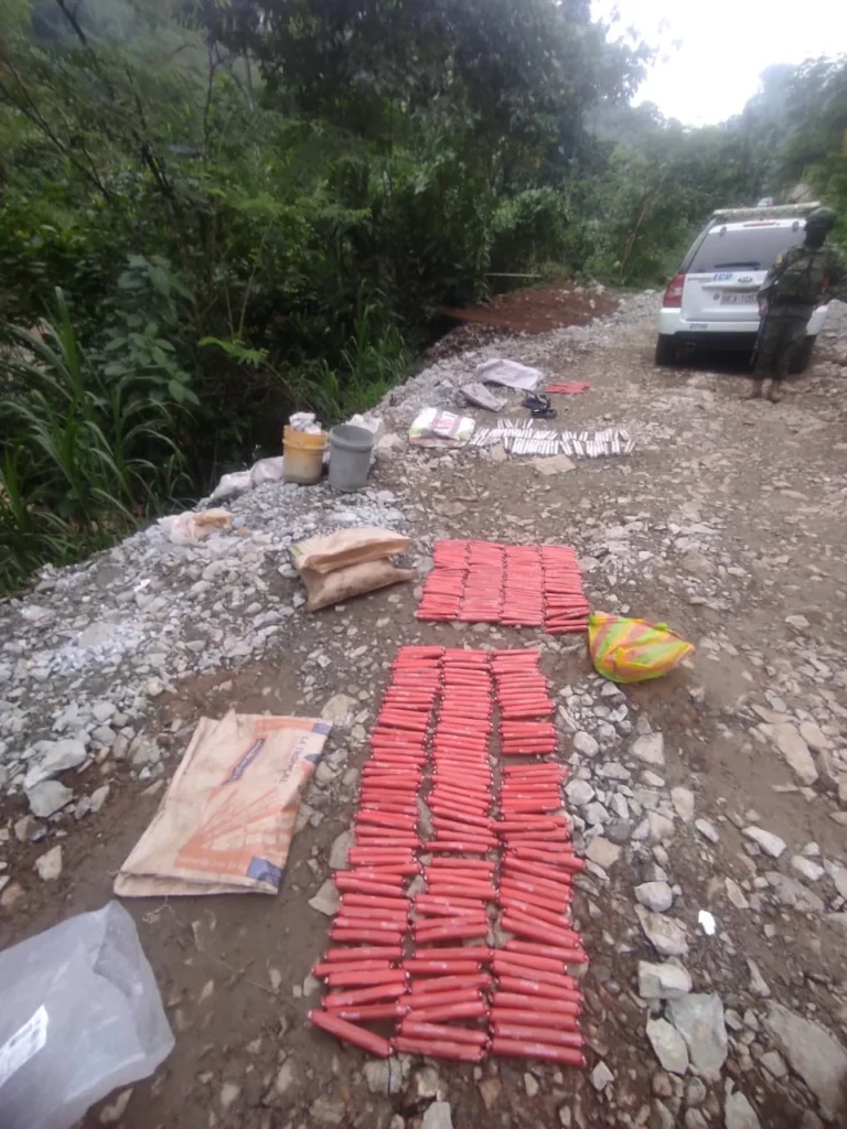 Aprehenden a 11 personas con explosivos en Bolívar
