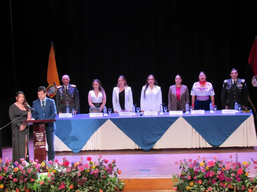 Mancheno y Tiupul en presentación de Gobernadora Chimborazo