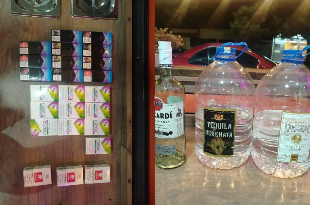 Policía Nacional decomisó trago y tabacos en Riobamba
