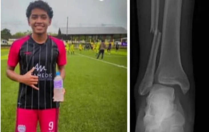 Morona Santiago Joven promesa del fútbol se encuentra lesionado