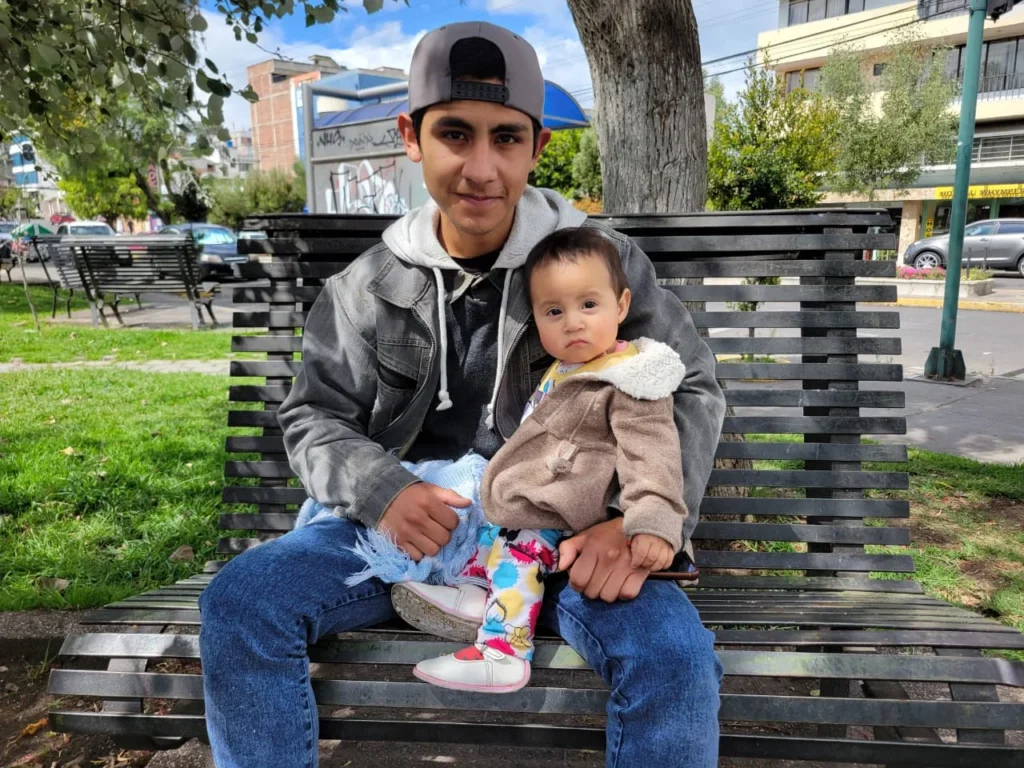 Michael Ortega, papá joven