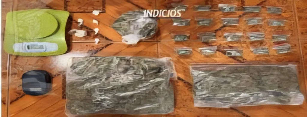 Sustancias sujetas a fiscalización decomisadas en el sector La Estación