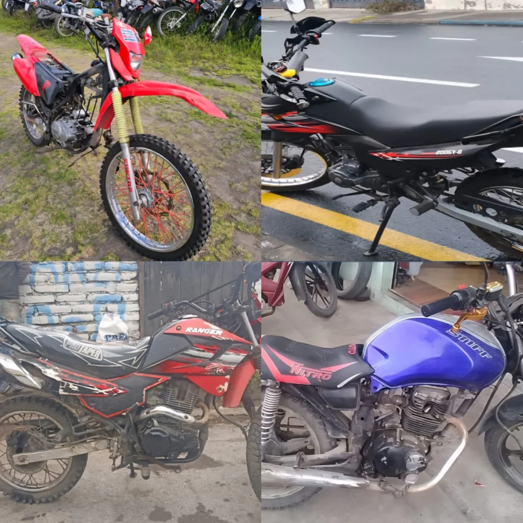 Verifique si una de estas motos no es la suya