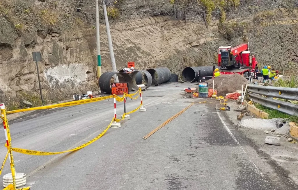 Vía Ambato - Píllaro estará cerrada hasta el 13 de junio.