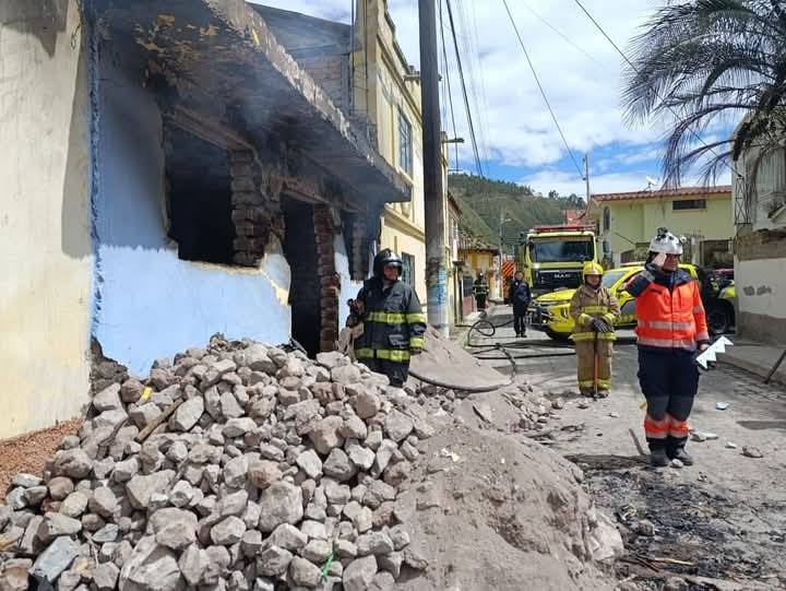 Explosión por escape de gas en San Luis!