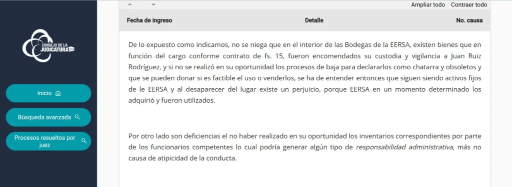 De noviembre 2020 a junio 2025: el “Caso Guadalupe” y la formulación de cargos por presunto peculado
