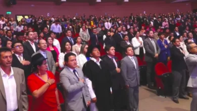 Los cinco prefectos de la zona sierra en Sesión Solemne