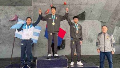 Federación Deportiva de Chimborazo logró las tres primeras medallas de oro en los Juegos Nacionales de Menores en la disciplina de Escalada.