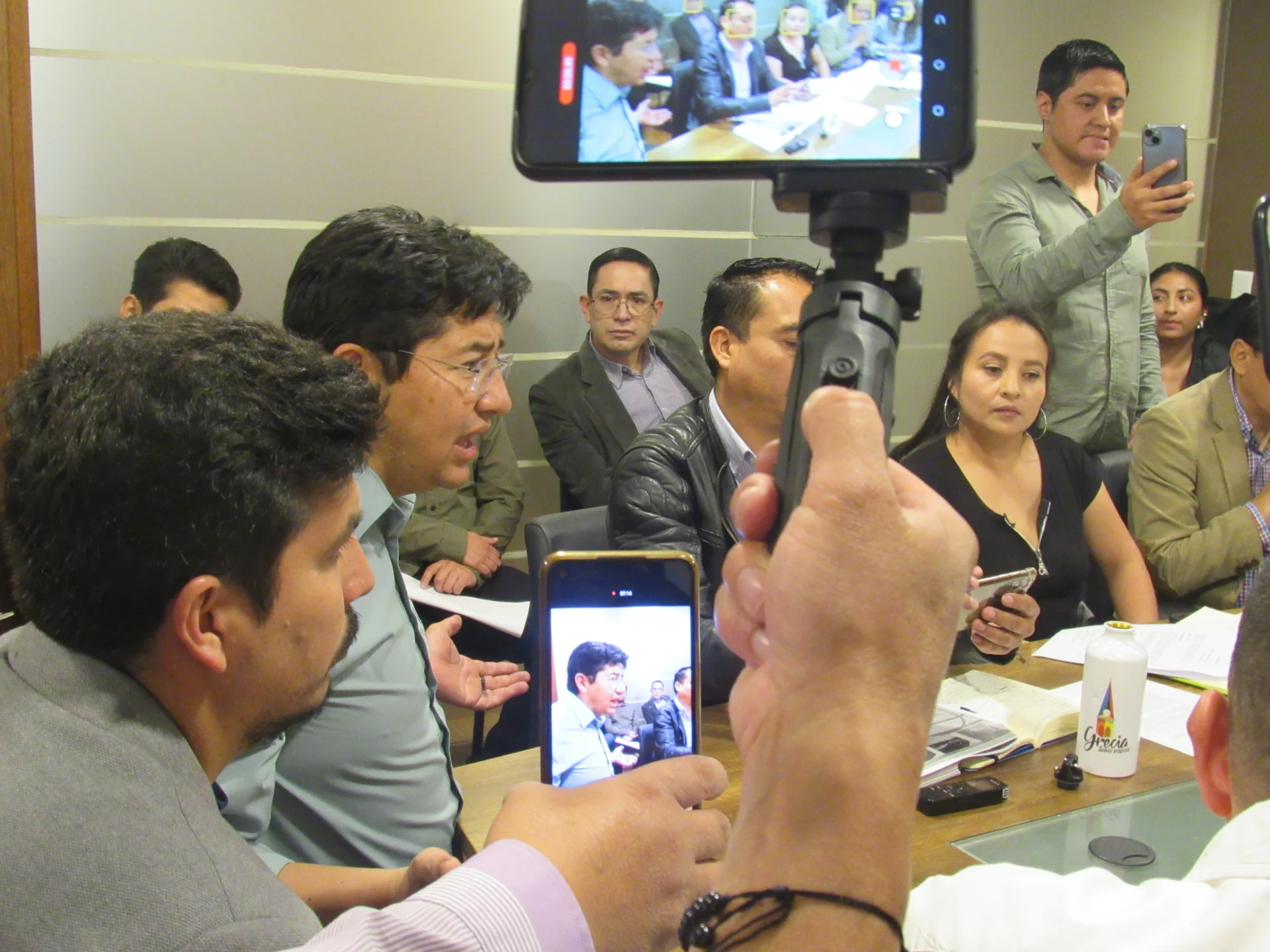 Los concejales del Municipio de Riobamba analizaron sobre el mercado de los madrugones instalados en el Parque Industrial