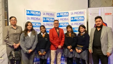 Estudiantes del Andes College.