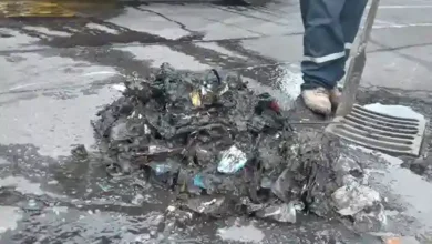 De todo encontraron en los sumidero tras la limpieza