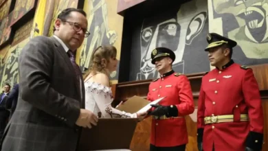 Bomberos Chimborazo declarados 'beneméritos' por la Asamblea