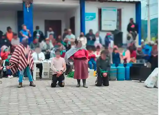 Los 3 presuntos abigeos fueron expuestos ante la Asamblea Comunal