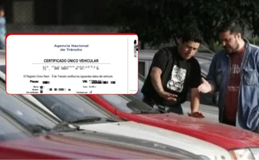 Certificado Único Vehicular: requisito para vender un carro.