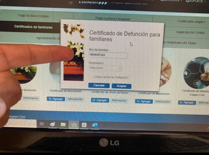 Paso a paso para obtener el certificado de defunción en línea.