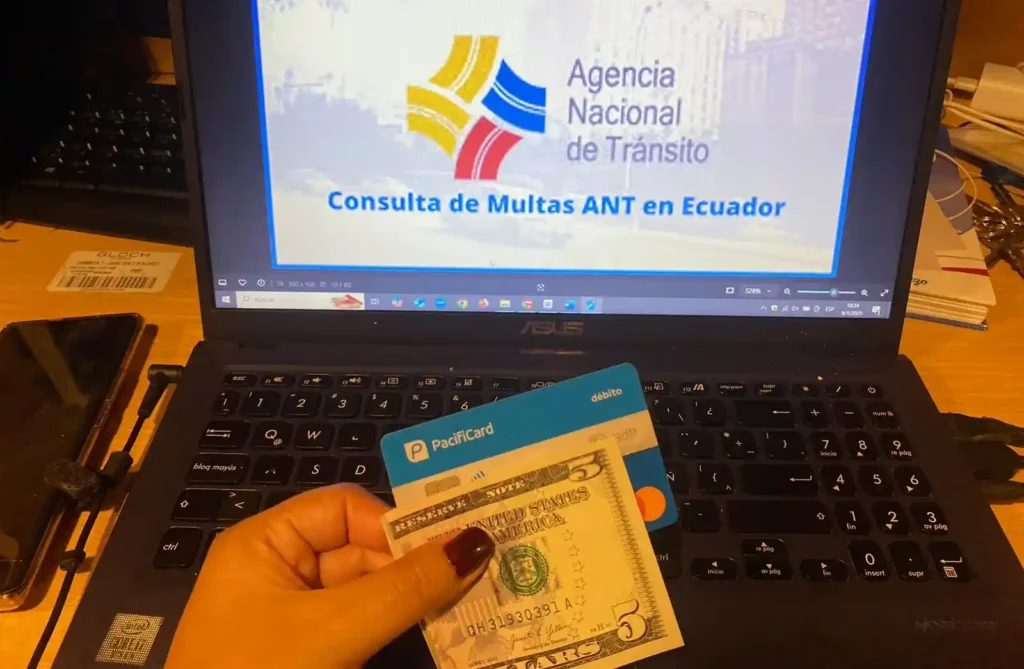 Consulta de multas y certificado de infracciones en la ANT.