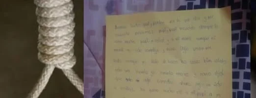 Una adolescente de 14 años de edad se quitó la vida en el cantón Salcedo provincia de Cotopaxi. Dejó una carta explicando las causas