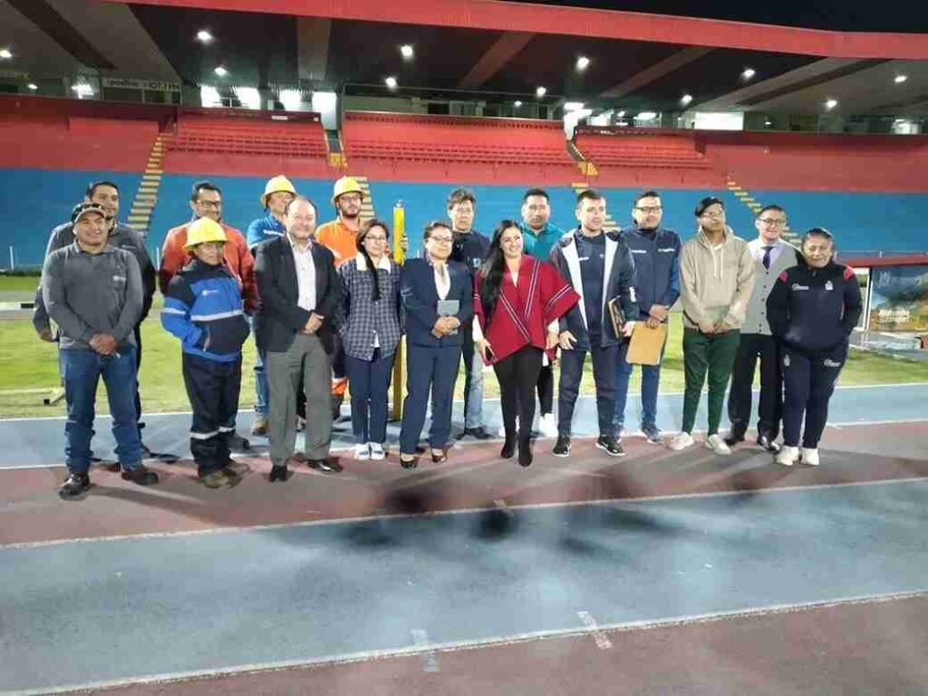 La LigaPro inspeccionó el estadio Olímpico de Riobamba, escenario donde será local el Mushuc Runa en la temporada del 2025.