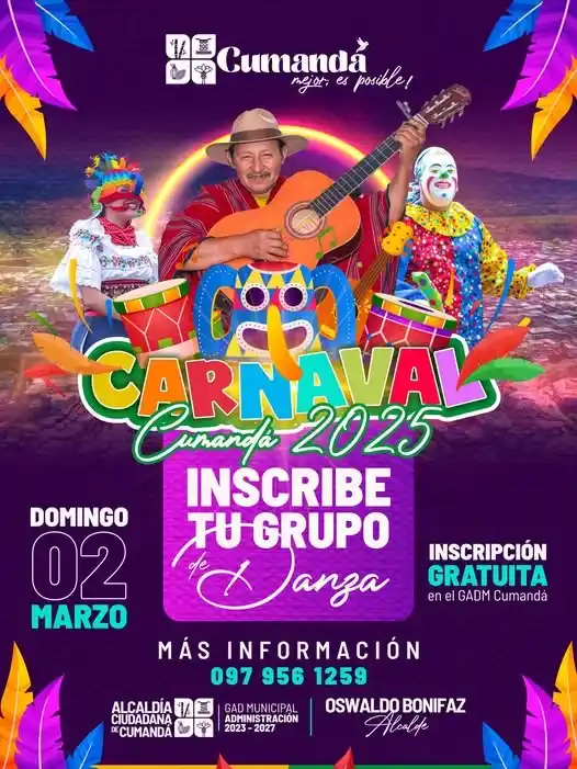 Carnaval en Cumandá 2025.