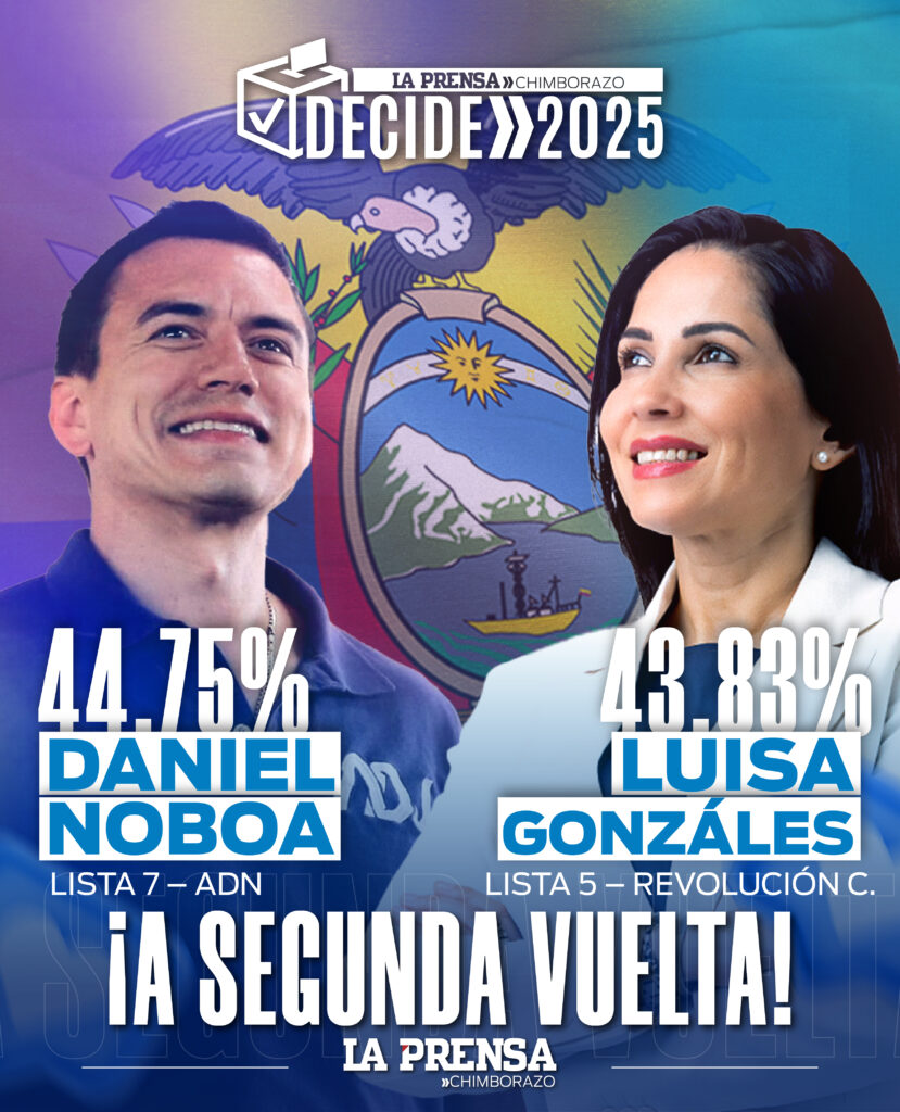 CNE anuncia que Ecuador irá a segunda vuelta