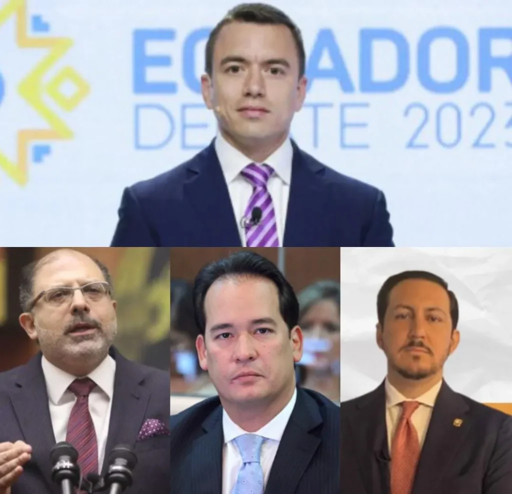 Ex candidatos a la Presidencia que apoyan a Daniel Noboa para la segunda vuelta. 